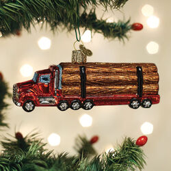 Old World Christmas Ornament - Logging Truck