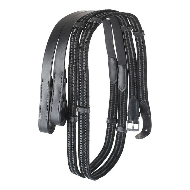 Camelot Anti-Slip Rubberized Reins with Stops image number null