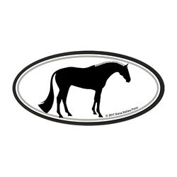 Horse Hollow Press Helmet Sticker - "Horse in Hand"
