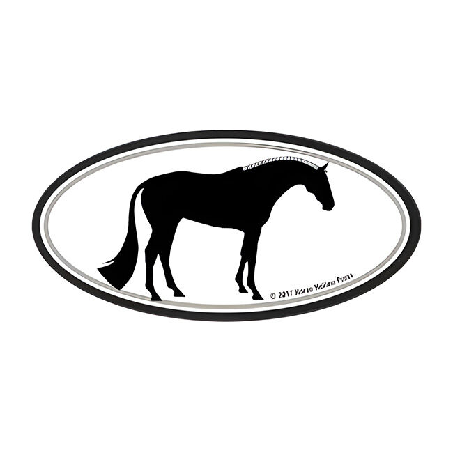 Horse Hollow Press Helmet Sticker - "Horse in Hand" image number null