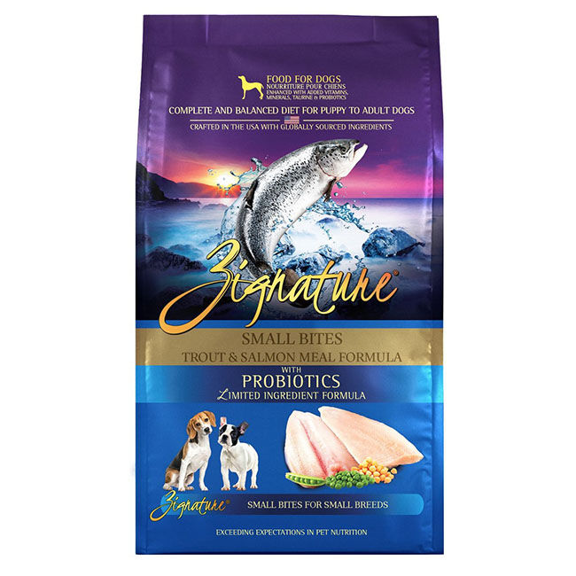 Zignature Small Bites Dog Food - Trout & Salmon Formula image number null