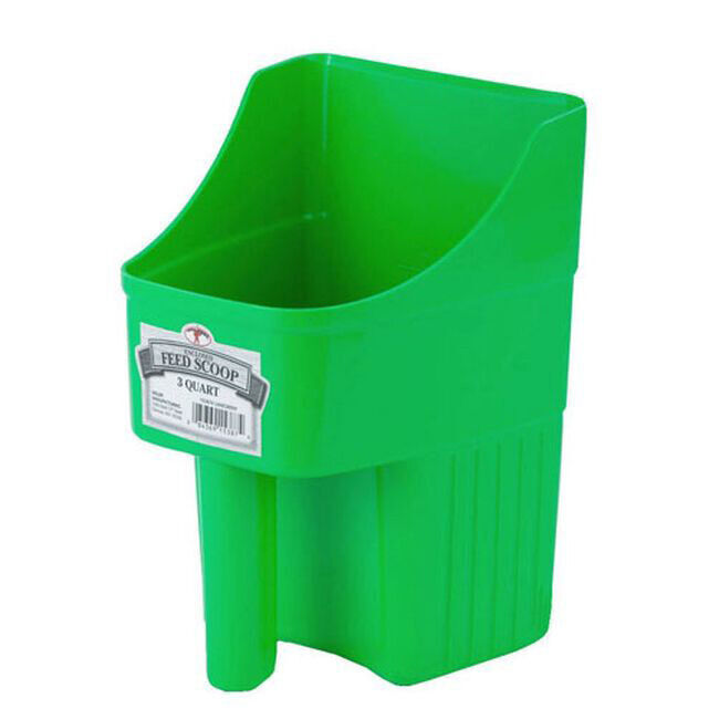 Miller 3 Quart Enclosed Feed Scoop Lime image number null