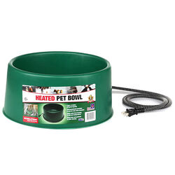 Farm Innovators Heated Pet Bowl - 1.5 Gallon Capacity - Green