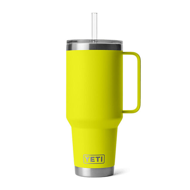 YETI Rambler 42 oz Straw Mug - Firefly Yellow image number null