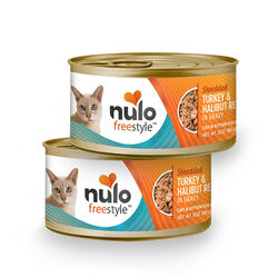 Nulo FreeStyle Cat, Shredded Turkey & Halibut Recipe In Gravy