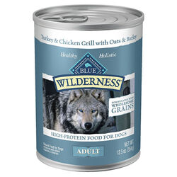 Blue Buffalo Wilderness Dog Food - Turkey & Chicken Grill - 12.5 oz