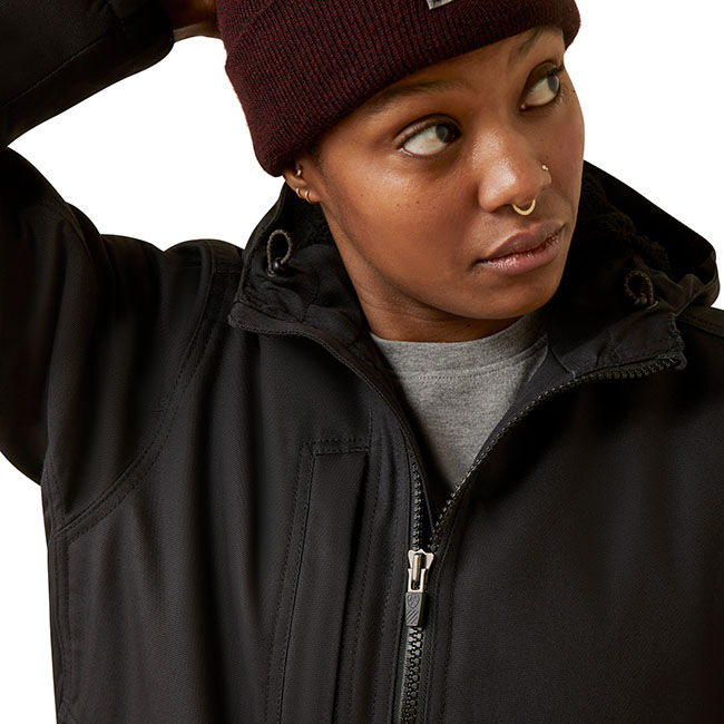 Ariat Women's Rebar DuraCanvas Insulated Jacket - Black - Closeout image number null