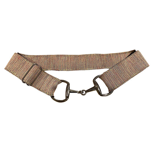 Anademi Stretch Belt with Silver-Tone Bit Buckle - Textures image number null