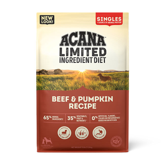 ACANA Singles Limited Ingredient Dog Food - Beef & Pumpkin Recipe image number null