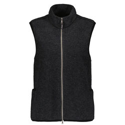 Ruskovilla Unisex 100% Organic Merino Wool Fleece Vest - Anthracite