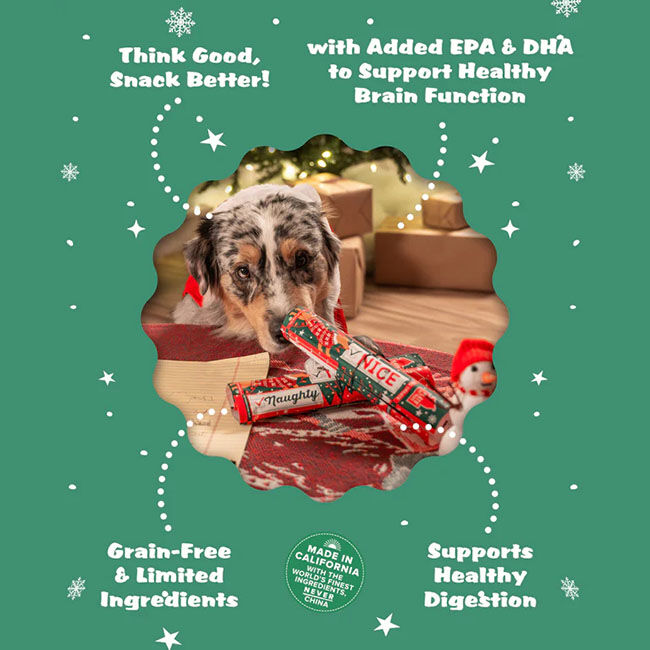 Plato Naughty or Nice Thinkers Dog Treat - Duck Recipe - 0.71 oz image number null