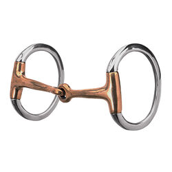 Weaver Eggbutt Snaffle Bit with Copper Plated Mouth