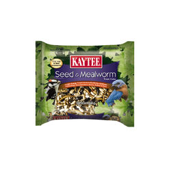 Kaytee Seed & Mealworm Treat Cake - 6 oz