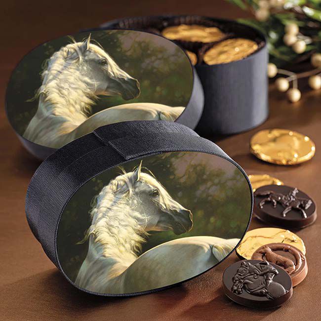Harbor Sweets Dark Horse Chocolates Andalusian Evening Gift Box - 16-Piece Set image number null