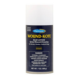 Farnam Wound-Kote - Blue Lotion Spray Wound Dressing - 7 oz