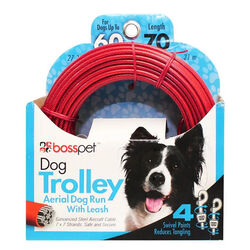 Boss Pet Dog Trolley System - Aerial Dog Run with Leash
