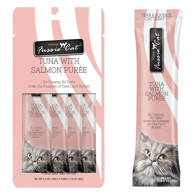 Fussie Cat Puree Tuna with Salmon - 4 Count image number null