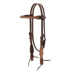 Weaver Leather Rough Oiled Brown Band Headstall