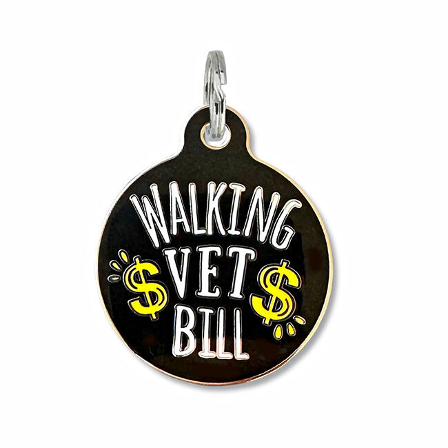 Bad Tags Dog ID Tag - Walking Vet Bill image number null