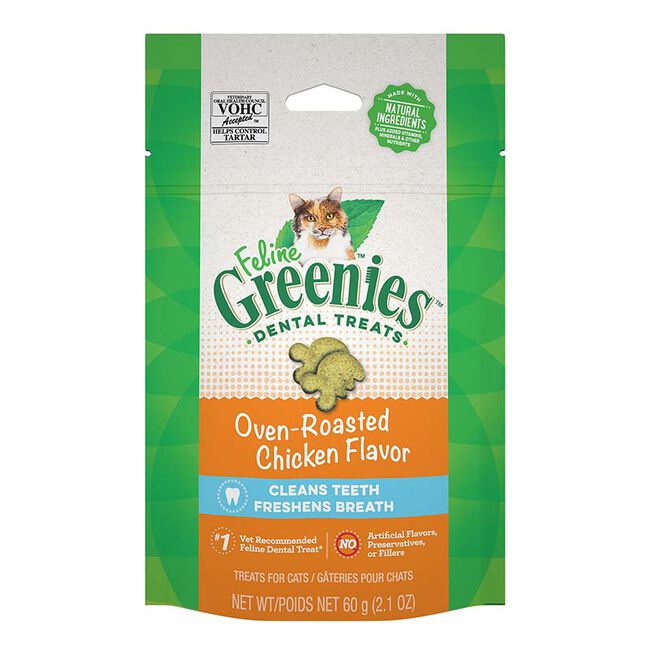 Greenies Feline Dental Treats - Oven-Roasted Chicken Flavor image number null