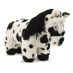 Crafty Ponies Pony & Book - Piebald with Black Mane