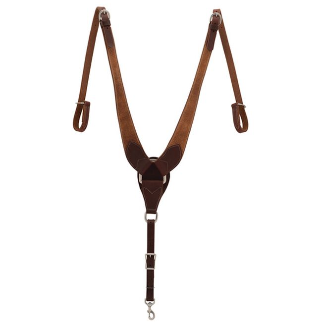 Weaver Leather Rough Out Oiled Canyon Rose Pulling Breastcollar  image number null