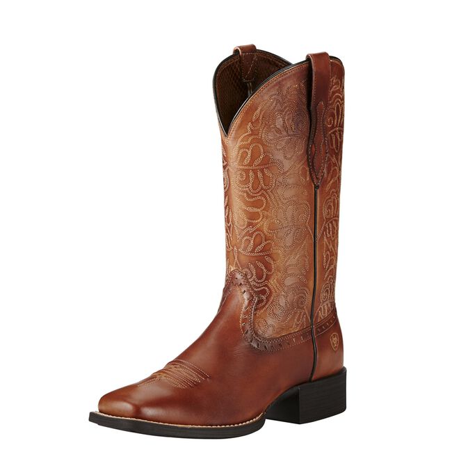 Ariat Ladies' Round Up Remuda Western Boot - Naturally Rich image number null