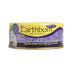 Earthborn Holistic Cat Food - Chicken Fricatssee - Chicken Dinner with Vegetables in Gravy - 5.5 oz