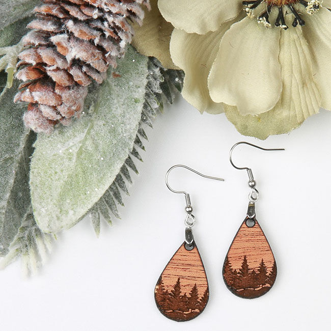 Willow & Birch Earrings - Forest of Trees image number null