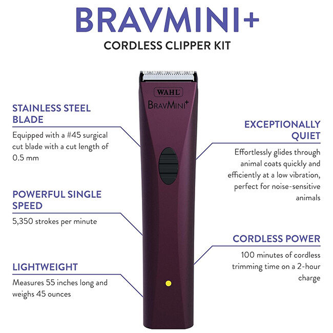 Wahl BravMini+ Cordless Clipper - Purple image number null