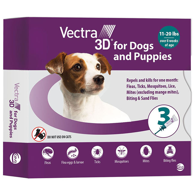 Vectra 3D Flea & Tick Spot Treatment for Dogs image number null
