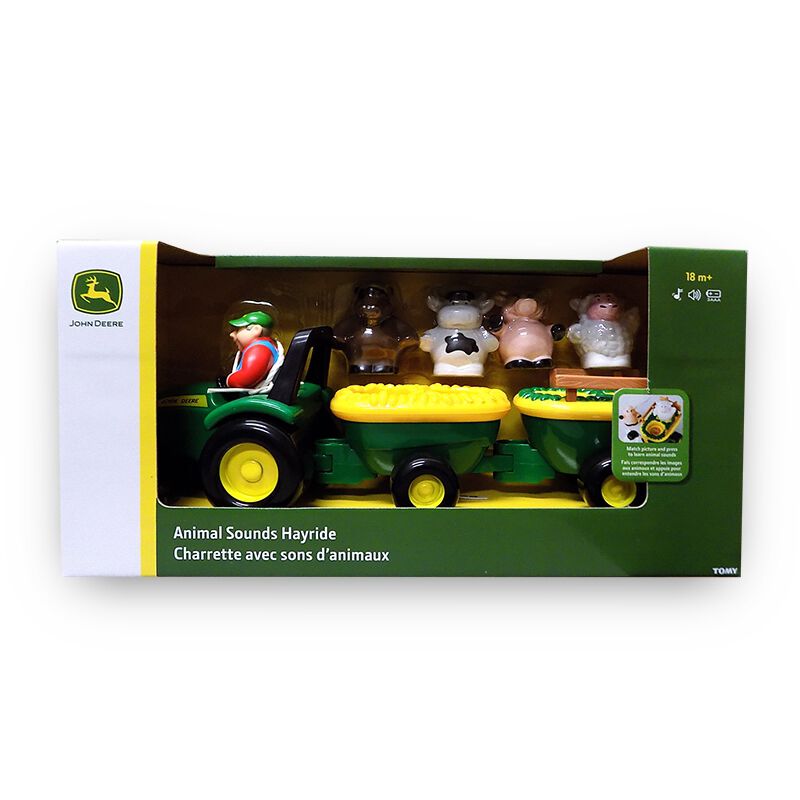 Toy tractor with animals hot sale