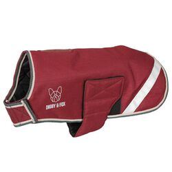 Shires Digby & Fox Waterproof Dog Coat - Burgundy