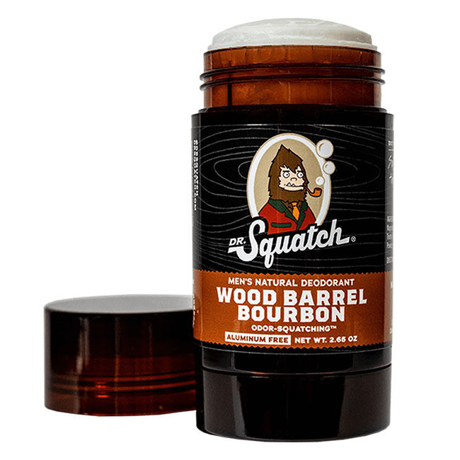 Dr. Squatch Men's Natural Deodorant - Wood Barrel Bourbon - 2.65 oz image number null