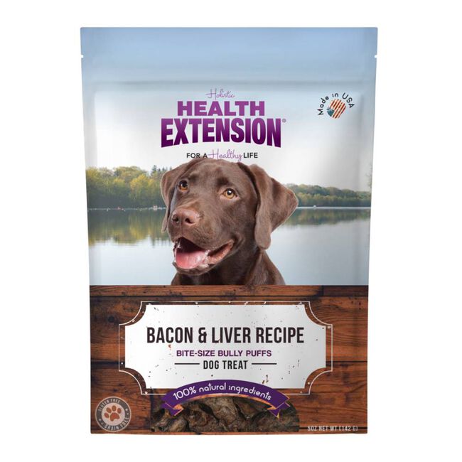 Health Extension Bacon & Liver Bully Puffs image number null