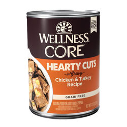 Wellness CORE Hearty Cuts Dog Food - Chicken & Turkey in Gravy - 12.5 oz