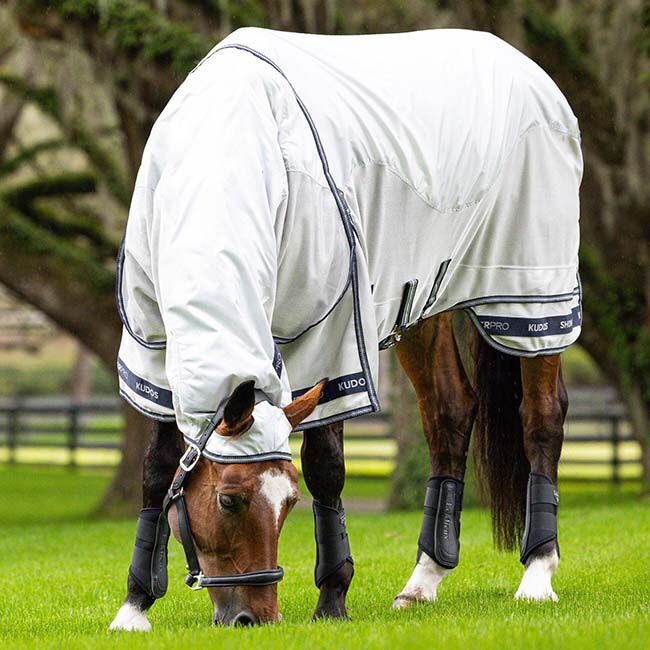 LeMieux Kudos Shower Pro Waterproof Fly Blanket - Gray image number null