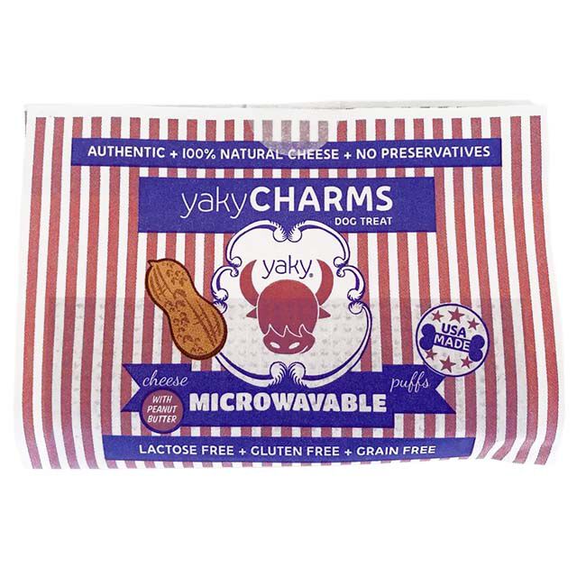 Himalayan Pet Supply yakyCHARMS - Microwaveable Cheese Snack - Peanut Butter image number null