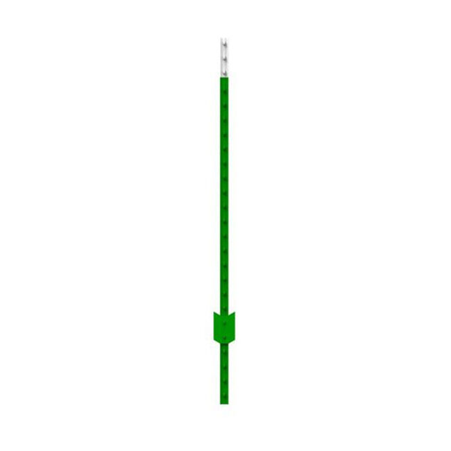 American Posts Powder-Coated Steel Studded T-Post - Green image number null