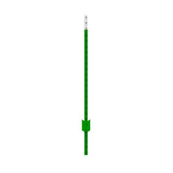 American Posts Powder-Coated Green Steel Studded T-Post