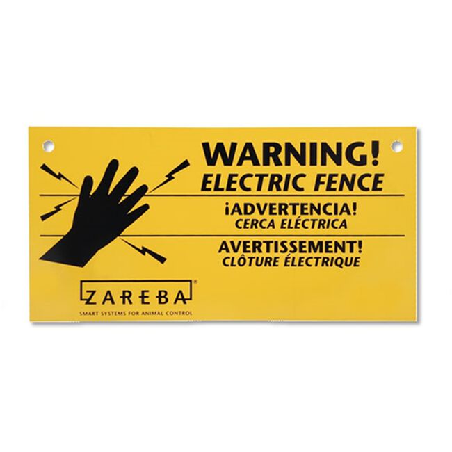 Zareba Systems 3-Pack Electric Fence Warning Sign