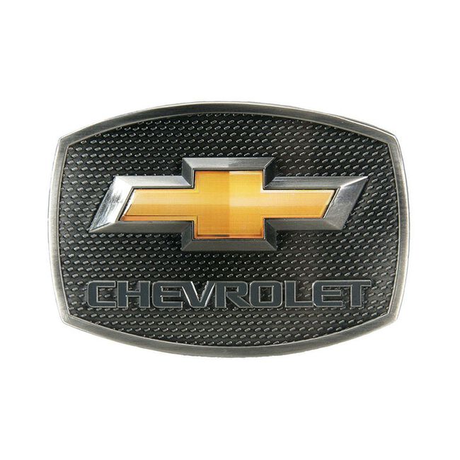 Western Express Chevy Gold Bow Tie Buckle - 3-1/2 x 2-1/2 image number null