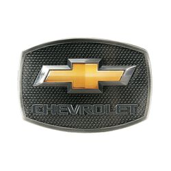 Western Express Chevy Gold Bow Tie Buckle - 3-1/2 x 2-1/2