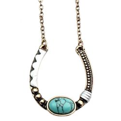 Wyo-Horse Artisan Horseshoe Necklace - Silver