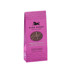 Harbor Sweets Dark Horse Chocolates Dressage Classics - Dark Chocolate with Almond Buttercrunch Toffee - 6 Pieces