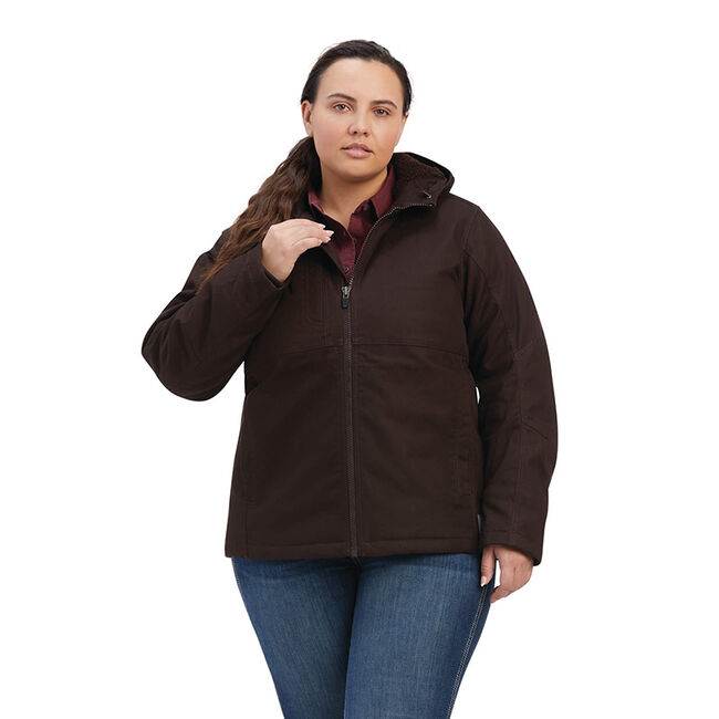 Ariat Women's Rebar DuraCanvas Insulated Jacket - Mole - Closeout image number null