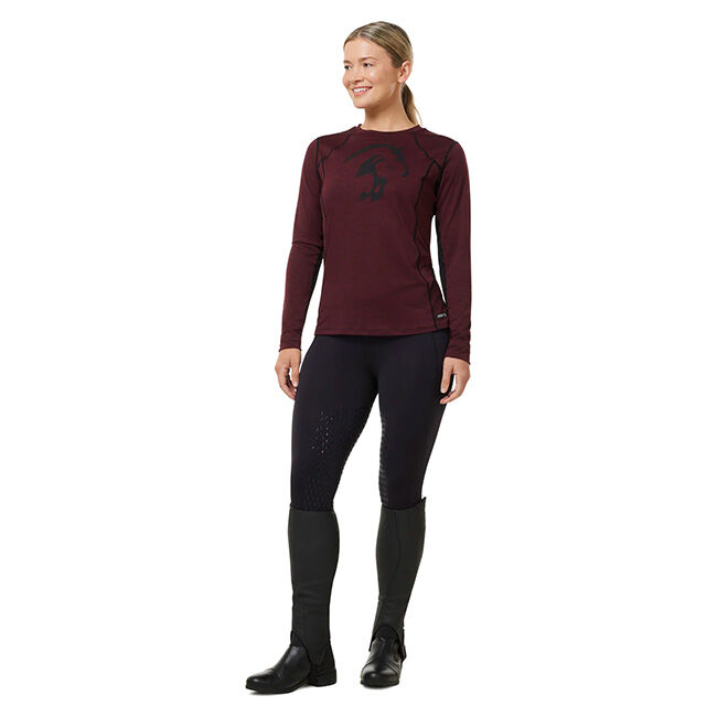Kerrits Women's Thermo Tech 2.0 Full Leg Tight - Black/Black image number null