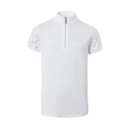 Horze Kids' Fia Training and Show Shirt - White - Closeout