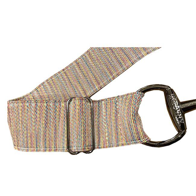 Anademi Stretch Belt with Silver-Tone Bit Buckle - Textures image number null