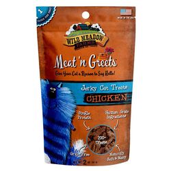 Wild Meadow Farms Meat 'N Greets Jerky Cat Treats - Chicken - 2 oz